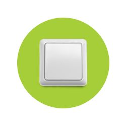 DOM&Oacute;TICA COCO INTERRUPTOR INAL&Aacute;MBRICO DE PARED SIMPLE AWST-8800