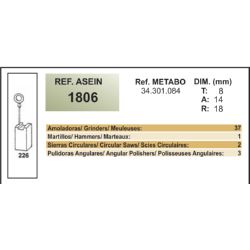 ESCOBILLA METABO REF.1806