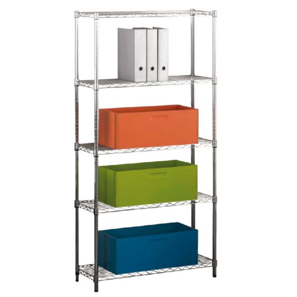 ESTANTERIA 5 BALDAS REGULABLES 90x35x180cm