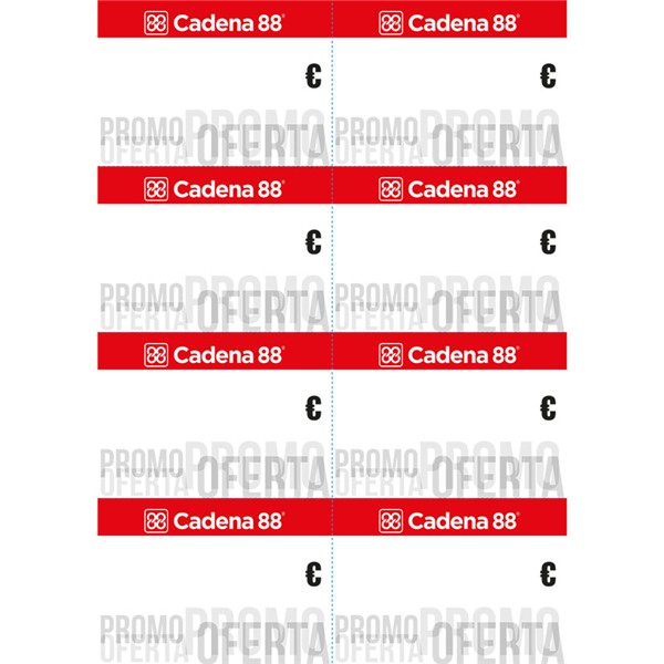 ETIQUETA PRECIOS C88 21X10 100HOJAS