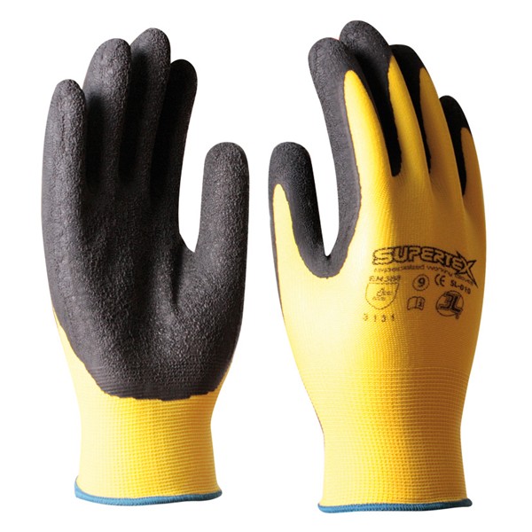GUANTE NILON CON LATEX NATURAL TALL