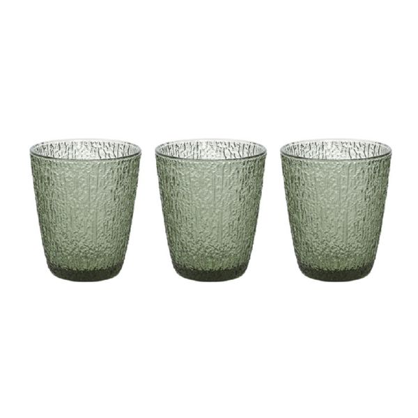 Juego 3 vasos Davor verde