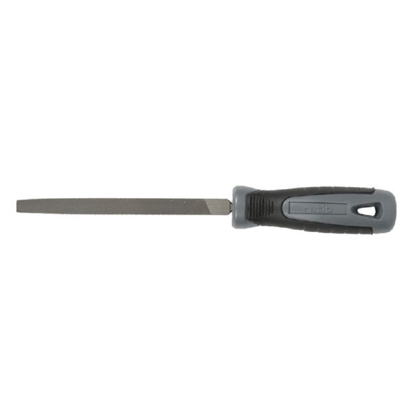 LIMA TRIANGULAR 150MM ENTREFINA MANGO  PL&Aacute;STICO RATIO PARA HIERRO