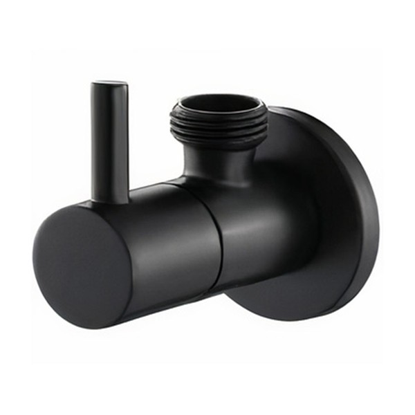 LLAVE ESCUADRA LUJO 1/2-3/8 CERAM NEGRA