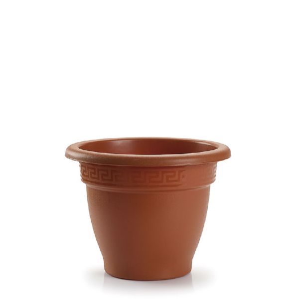 MACETA PL&aacute;STICO &Oslash; 25 CM.TERRACOTA.
