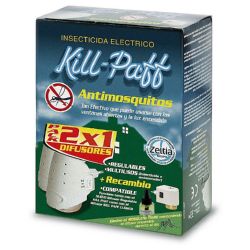 PACK KILL PAFF ANTIMOSQUITOS 1 APARATO + 2 RECAMBIOS