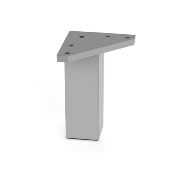 PATA CUADR.ABS 40x100 MM. ALUMINIO MATE