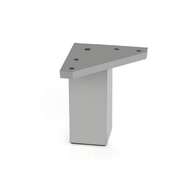 PATA CUADR.ABS 40x60 MM.ALUMINIO MATE