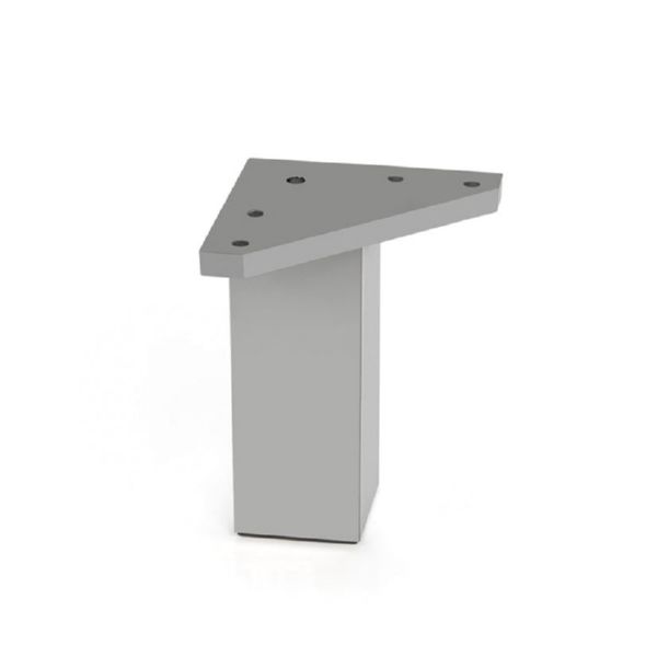 PATA CUADR.ABS 40x80 MM.ALUMINIO MATE