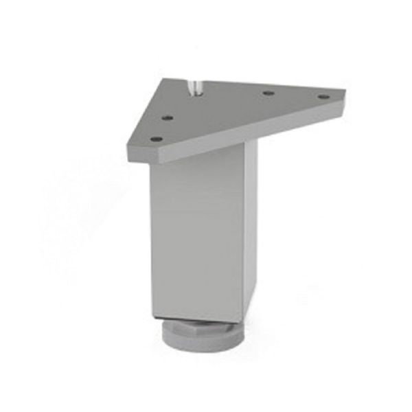 PATA CUADRADA  40x100 MM. ALUMINIO MATE