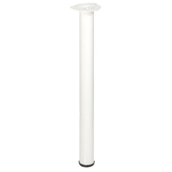 PATA REDON.MESA 60*710MM ACERO PINT.BLAN