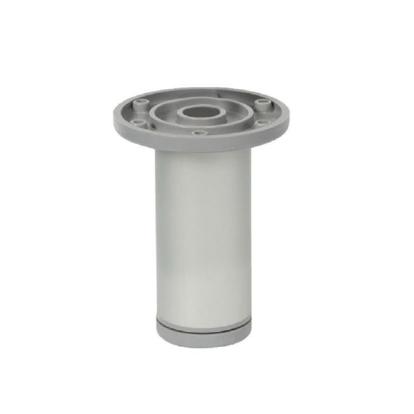 PATA REDONDA 40x100 MM ALUMINIO MATE