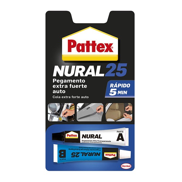 PATTEX NURAL 25 PEGAMENTO TRANSPARENTE CARRO, MOTO, AUTOMOBIL