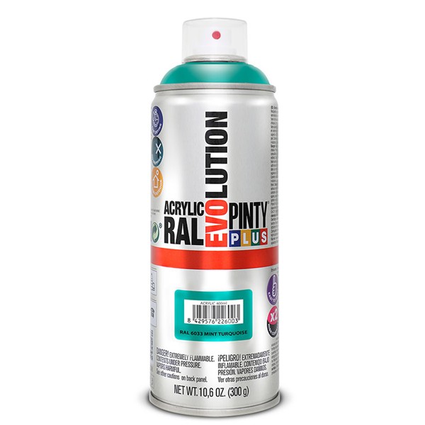PINTURA SPRAY ACRILICA AZUL TURQU