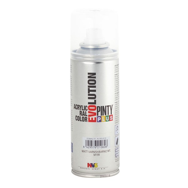 PINTURA SPRAY ACRILICA BARNIZ MATE 200ML