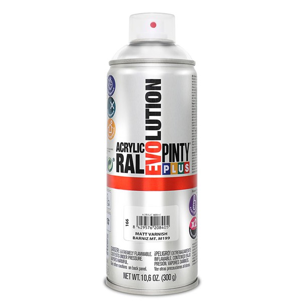 PINTURA SPRAY ACRILICA BARNIZ MATE