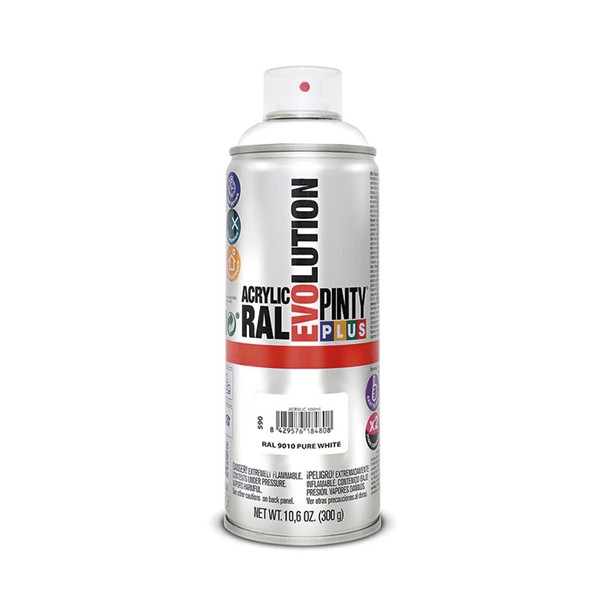 PINTURA SPRAY ACRILICA BLANCO BRILLANTE DE 400ML