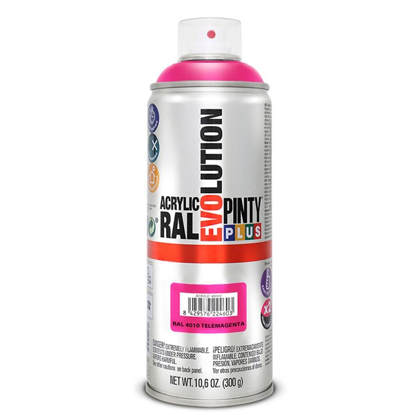 PINTURA SPRAY ACRILICA FUCSIA BRILLO DE 400ML