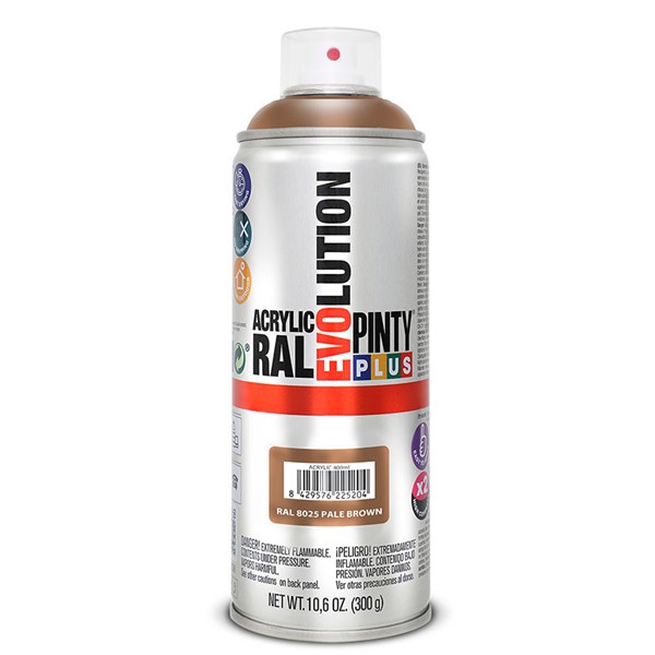 PINTURA SPRAY ACRILICA MARRON BRILLO DE 400ML