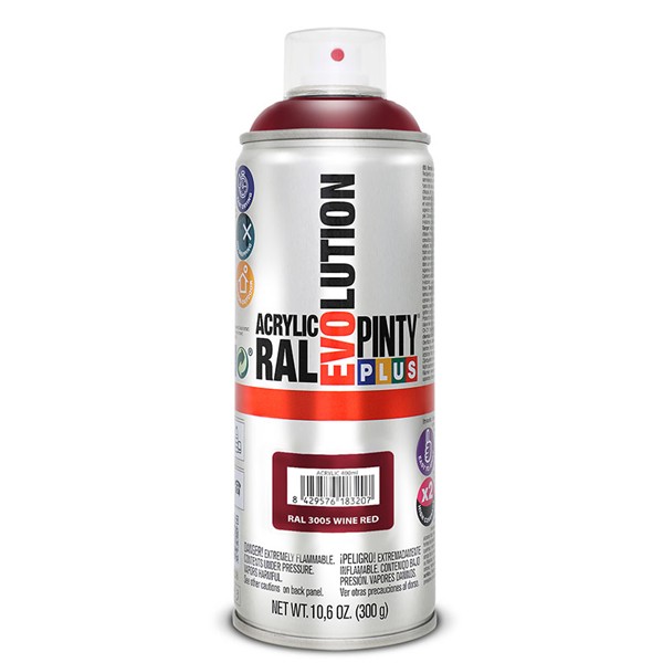 PINTURA SPRAY ACRILICA ROJO BURDEOS