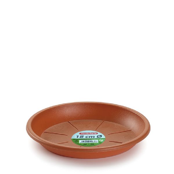 PLATO PLAST DE MACETA &Oslash; 25 CM.TERRACOT.