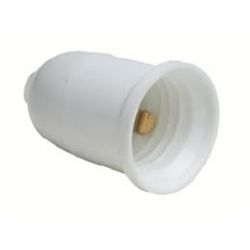 PORTALAMPARAS PROVISIONAL E14 BLANCO LISO SENCILLO