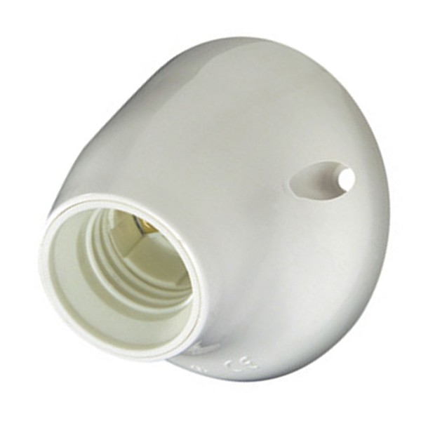 PORTALAMPARAS ZOCALO CURVO BLANCO