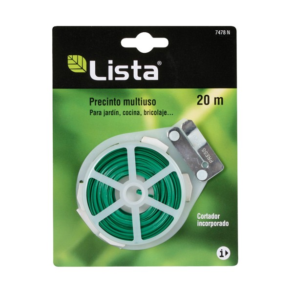 PRECINTO PARA ATADOS COLOR VERDE EN ROLLO DE 20 METROS