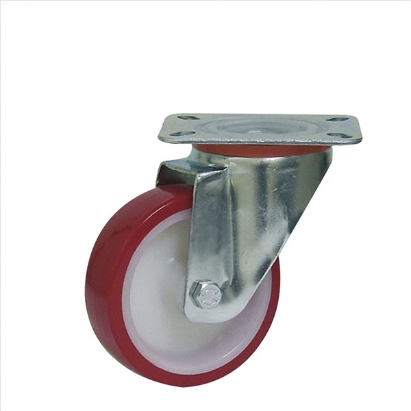 RUEDA POLIURETANO ROJO MUSIC GIRAT.