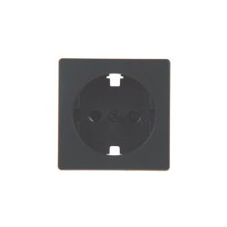 SIMON 82 TAPA ENCHUFE CON T/T LATERAL GRAFITO CON SISTEMA SEGURIDAD 82041-38
