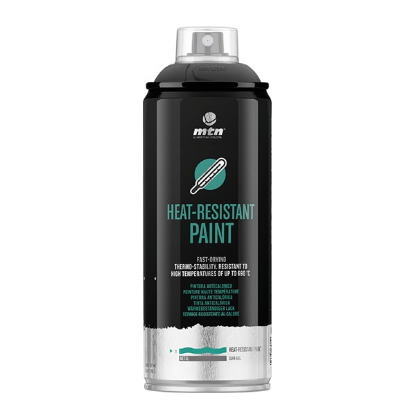 SPRAY MONTANA MTN 400ml ALTA TEMPERATURA NEGRO