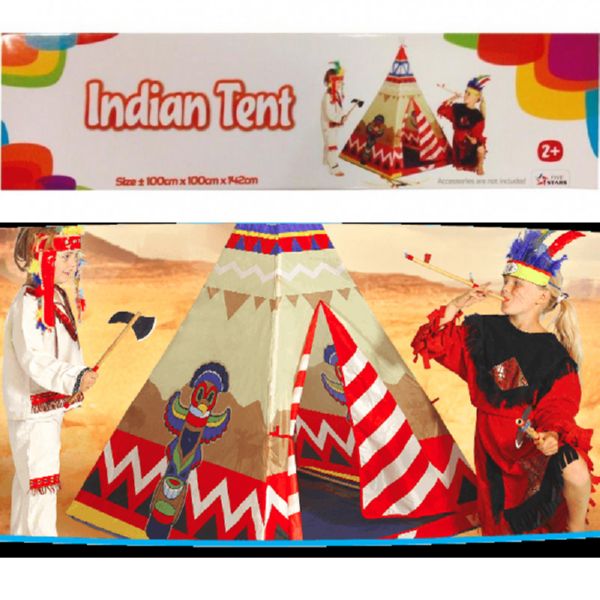 TIENDA DESMONTABLE 100x100x142 CABAÑA INDIOS INDIAN TENT