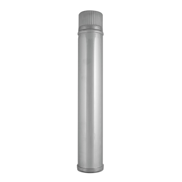 TUBO PELLET 1 M.  INOX 316. &Oslash; 80 mm