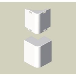 UNEX ANGULO EXTERIOR PVC BLANCO PARA MOLDURA/CANAL 16X30 Ref.78283-2