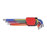 JUEGO DE LLAVES COLORES HEX RED. 9PZS