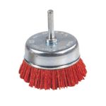 CEPILLO NYLON COPA 75mm ROJO