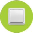 DOM&Oacute;TICA COCO INTERRUPTOR INAL&Aacute;MBRICO DE PARED SIMPLE AWST-8800