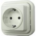 FONTINI BASE SOBREPONER 1 ENCHUFE CON TOMA TIERRA SUPERFICIE