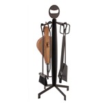 Juego accesorios chimenea. Actual. 4 piezas.
