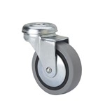 RUEDA GOMA GRIS AGUJERO "B"
