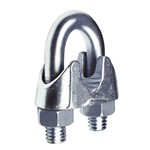 SUJETACABLE GALVANIZADO 5 MM.